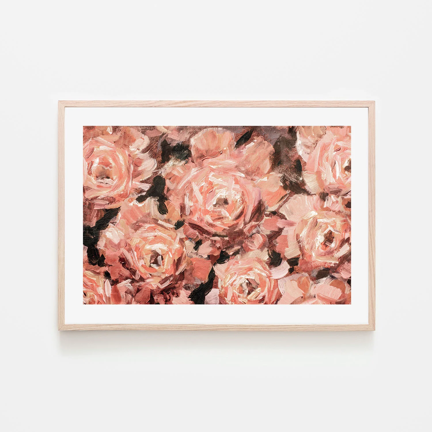 Blushing Roses, Style B, Hand-Painted Canvas - Image 6