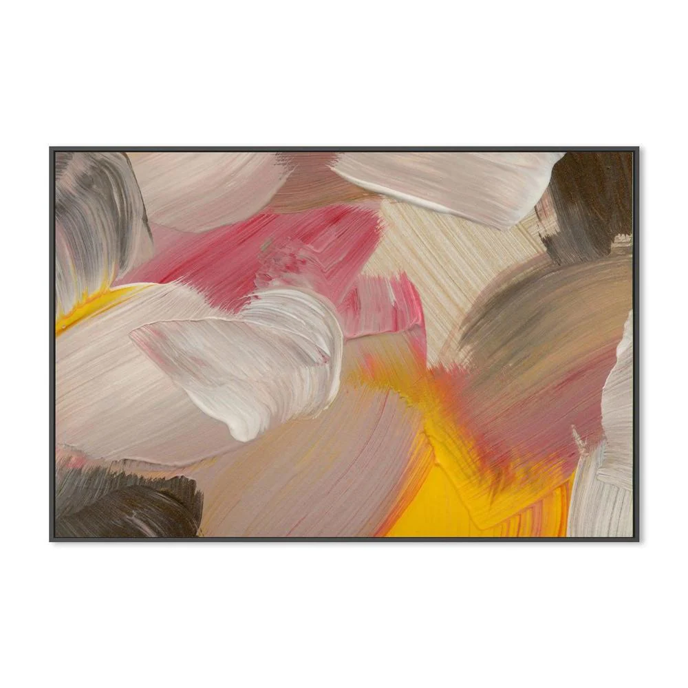 Blushing Yellow Love , Hand-painted Canvas - Image 3