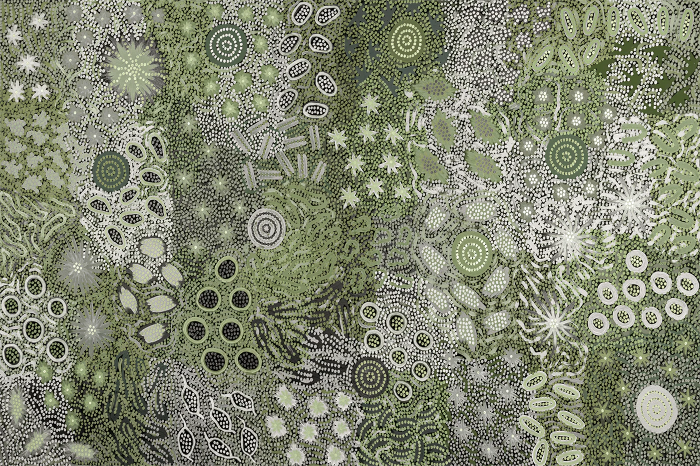 Body Painting Ceremony, Green Tones