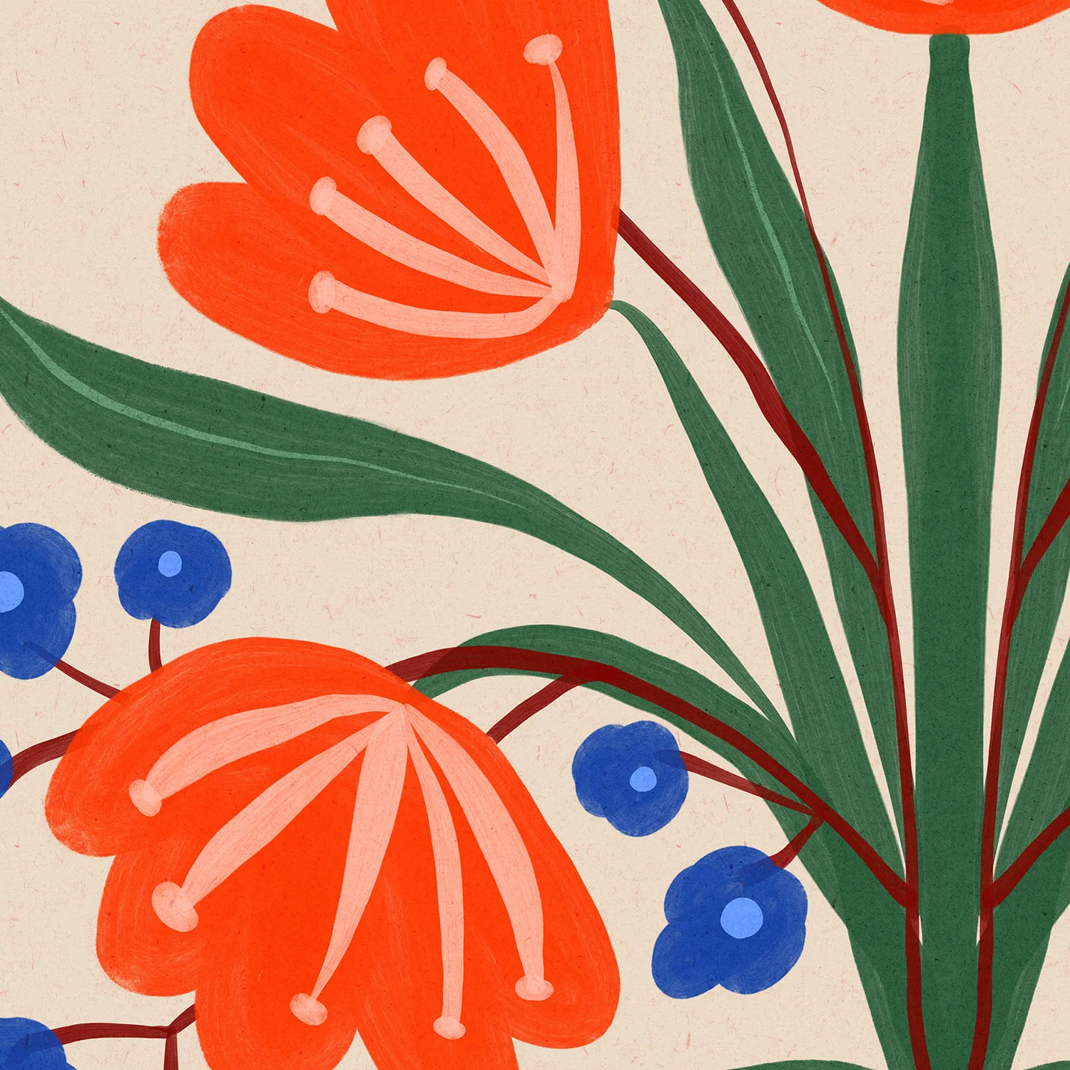 Boho Folk Floral Illustration - Image 10