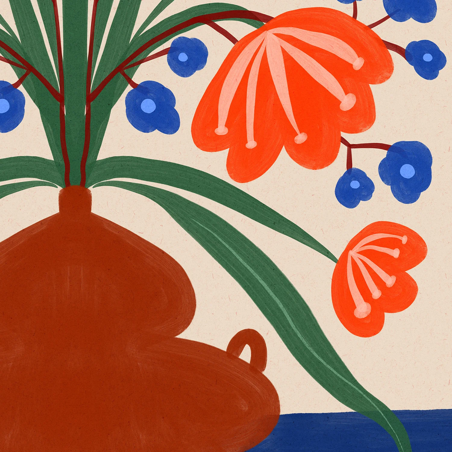 Boho Folk Floral Illustration - Image 11