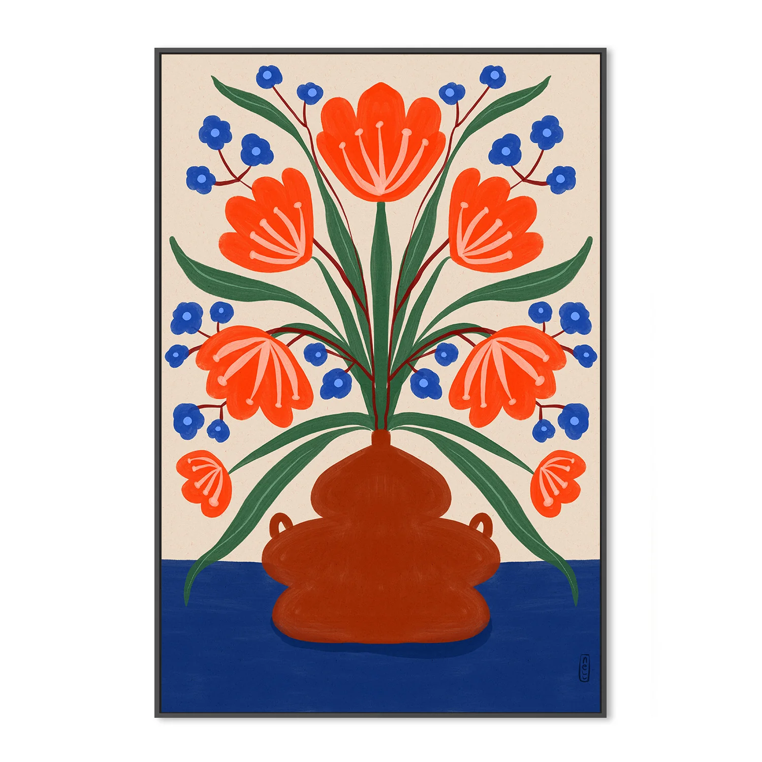 Boho Folk Floral Illustration - Image 3