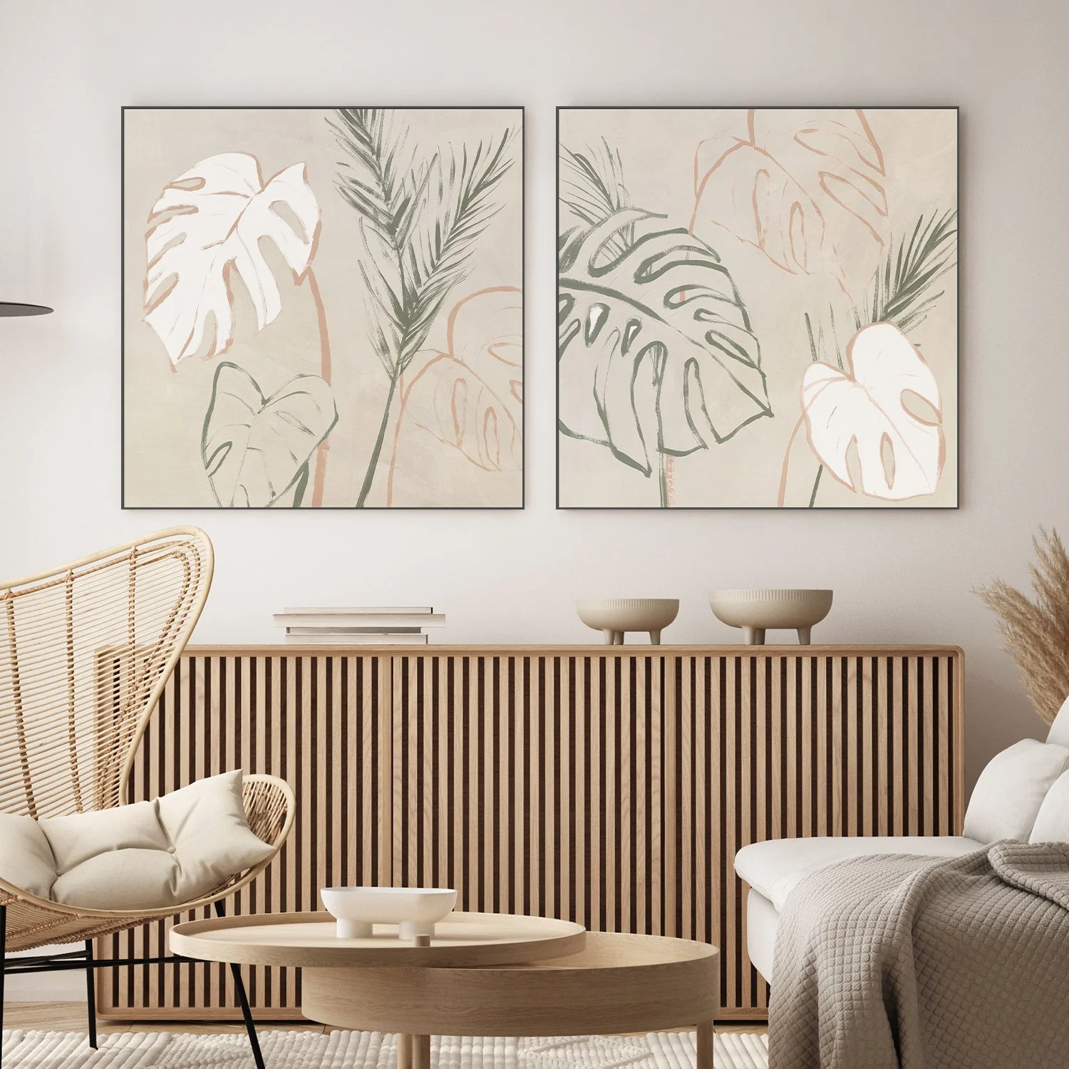 Boho Palms, Style A & B, Set Of 2 - Image 2