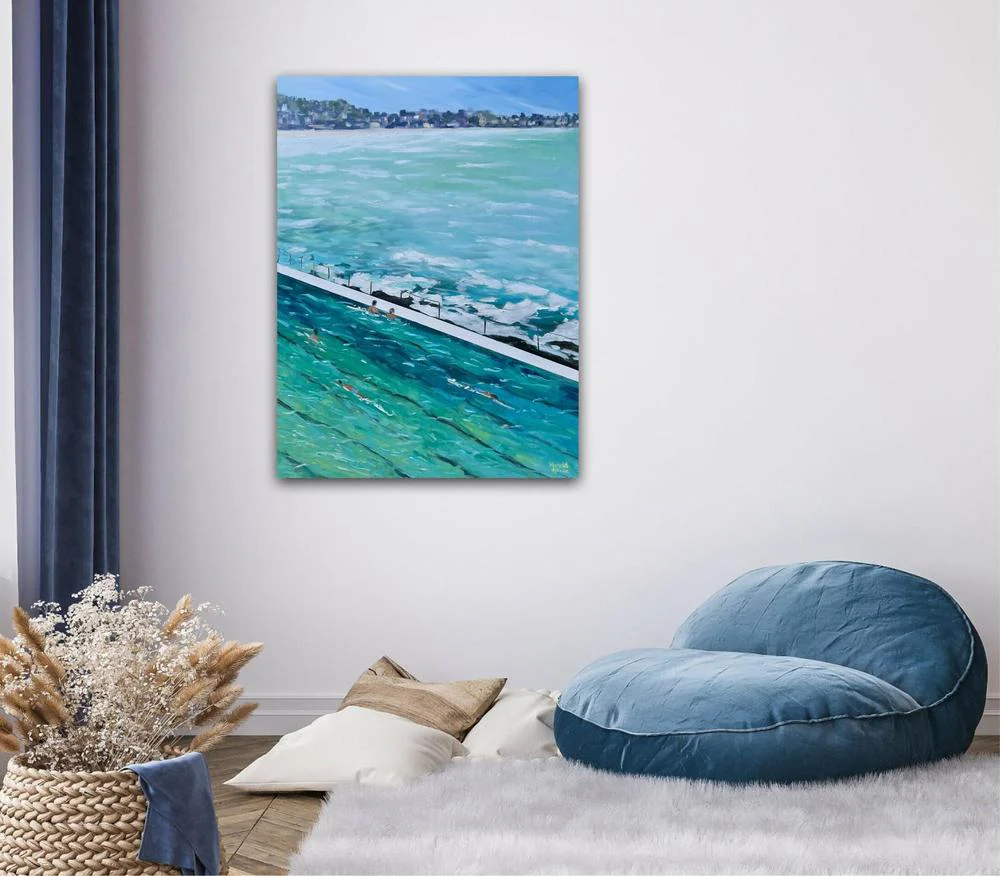 Bondi View. Original Hand-Painted Canvas By Meredith Howse - Image 3