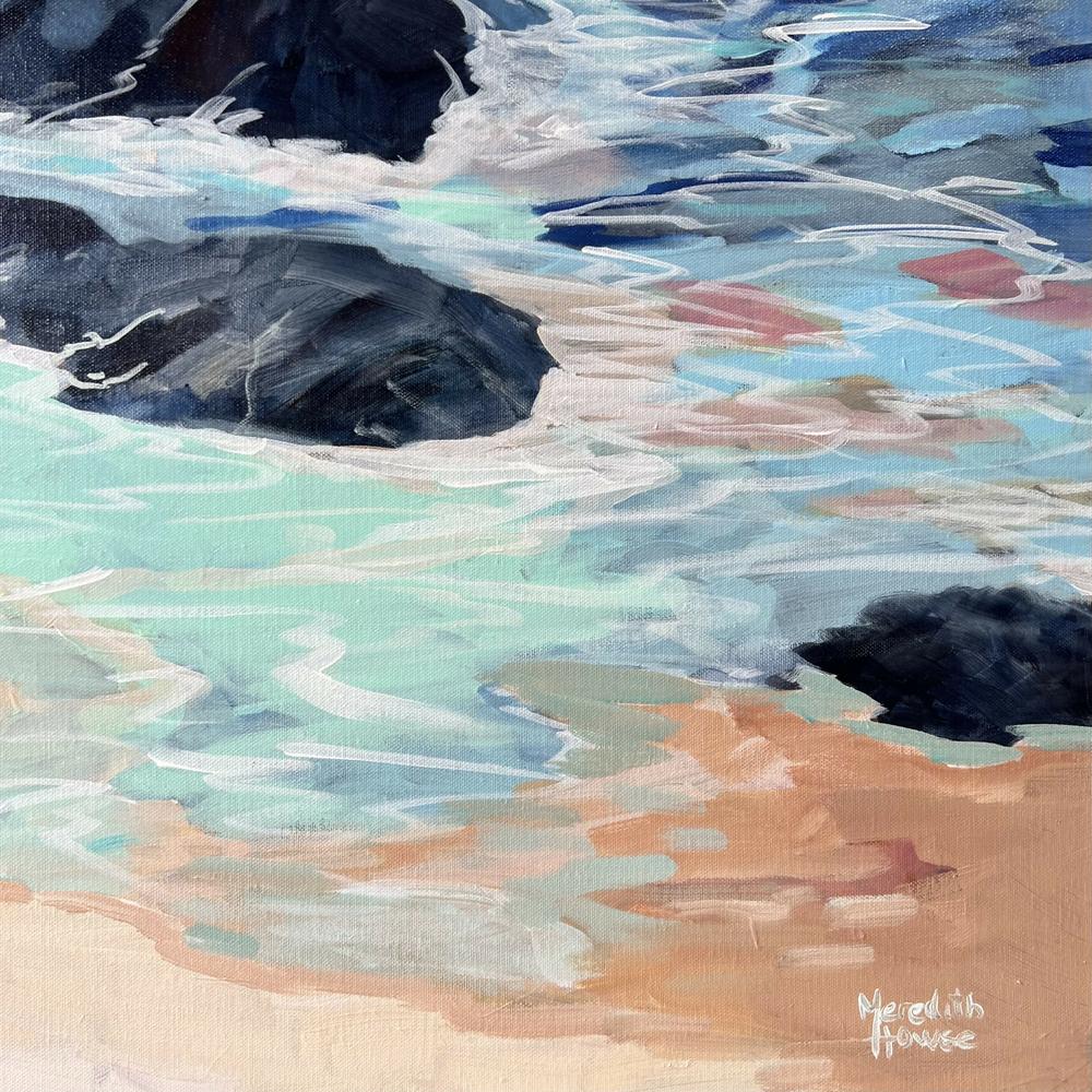 Boomerang Beach, Booti Booti. Original hand-painted artwork by Meredith Howse. - Image 3
