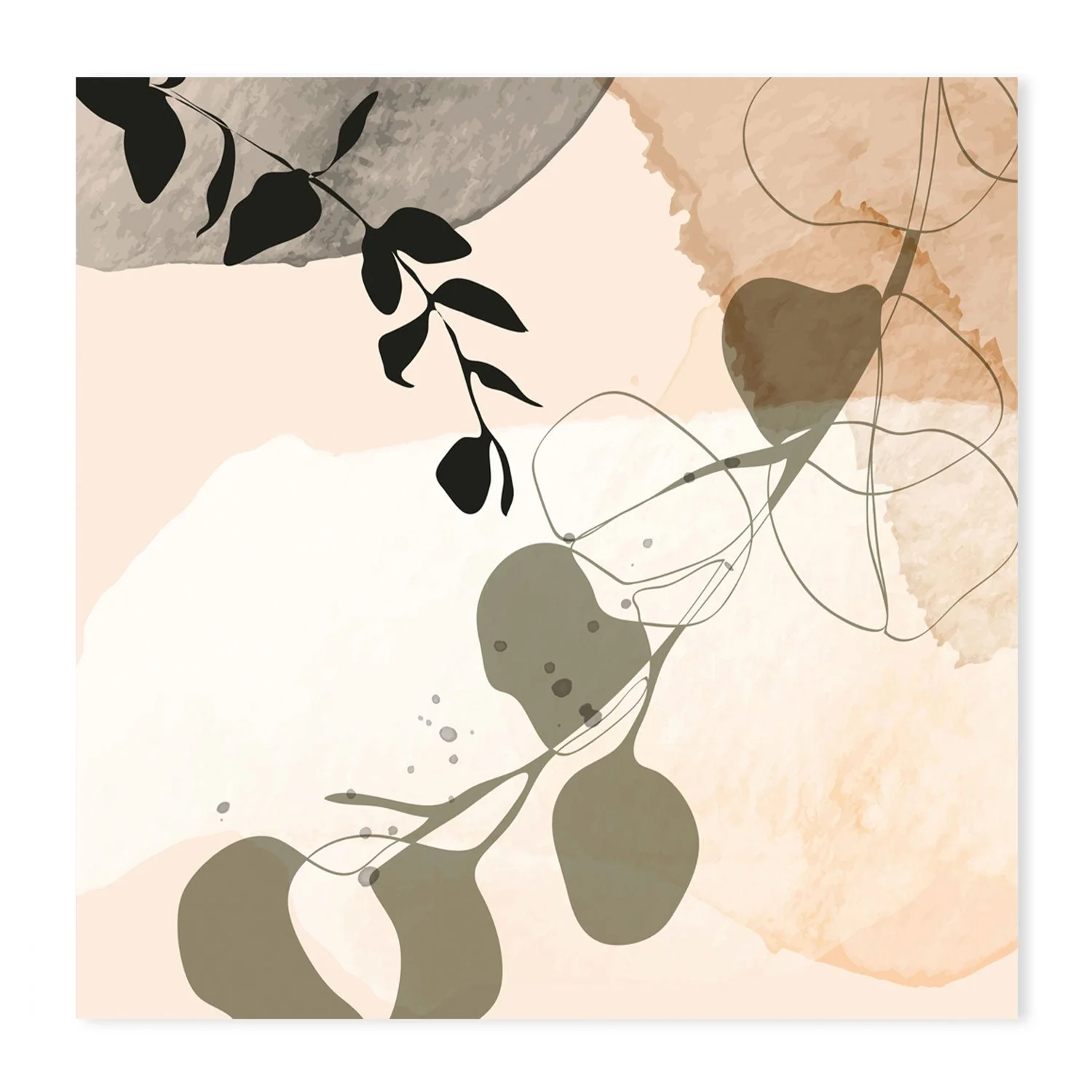 Botanical Beige, Style A & B, Set Of 2 - Image 8
