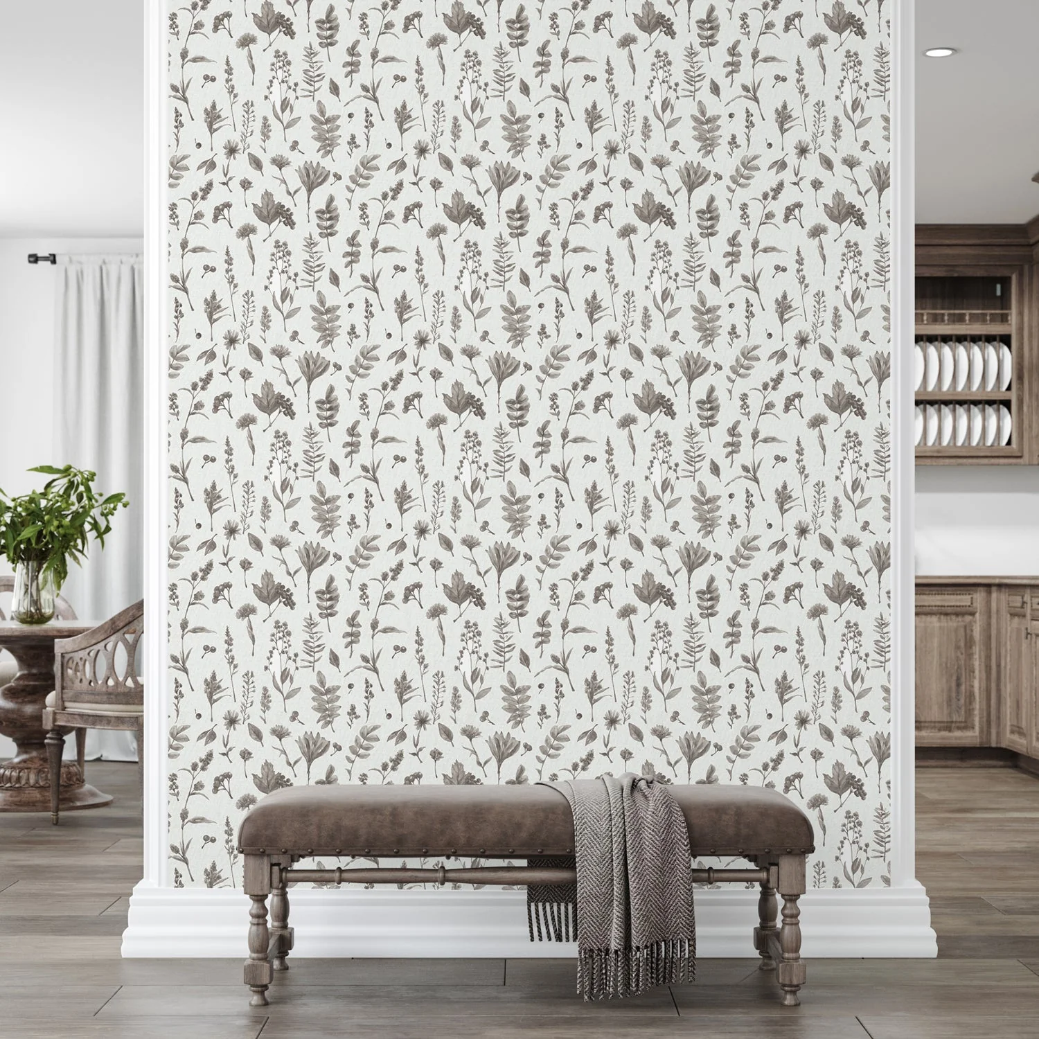 Bountiful Harvest Pattern I, Style B, Wallpaper - Image 2