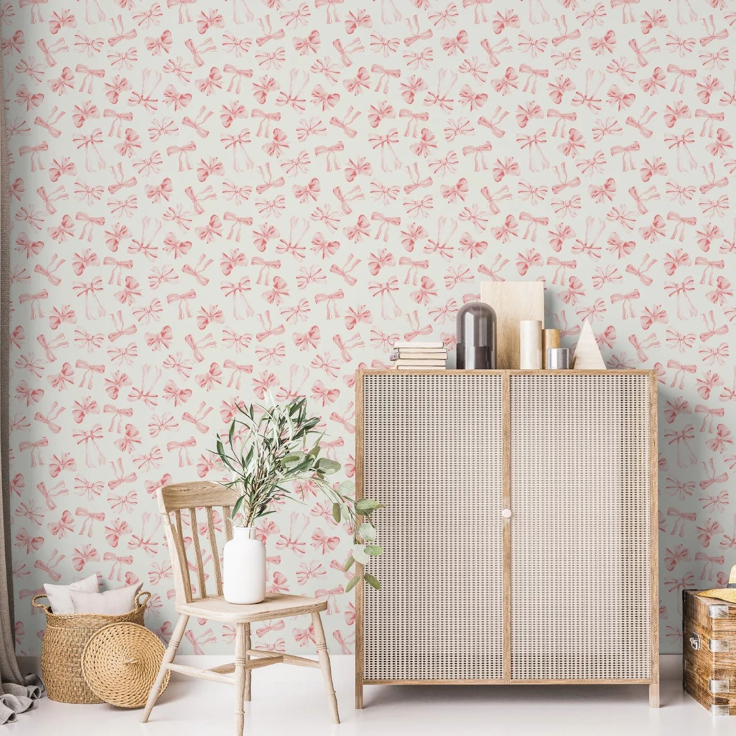 Bow Pattern Pink, Wallpaper - Image 2