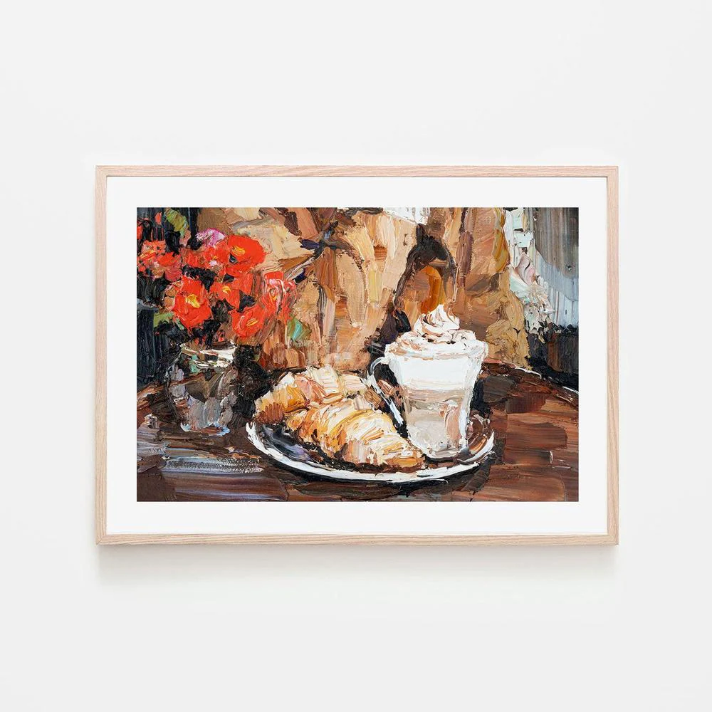 Breakfast Time , Hand-painted Canvas - Image 6
