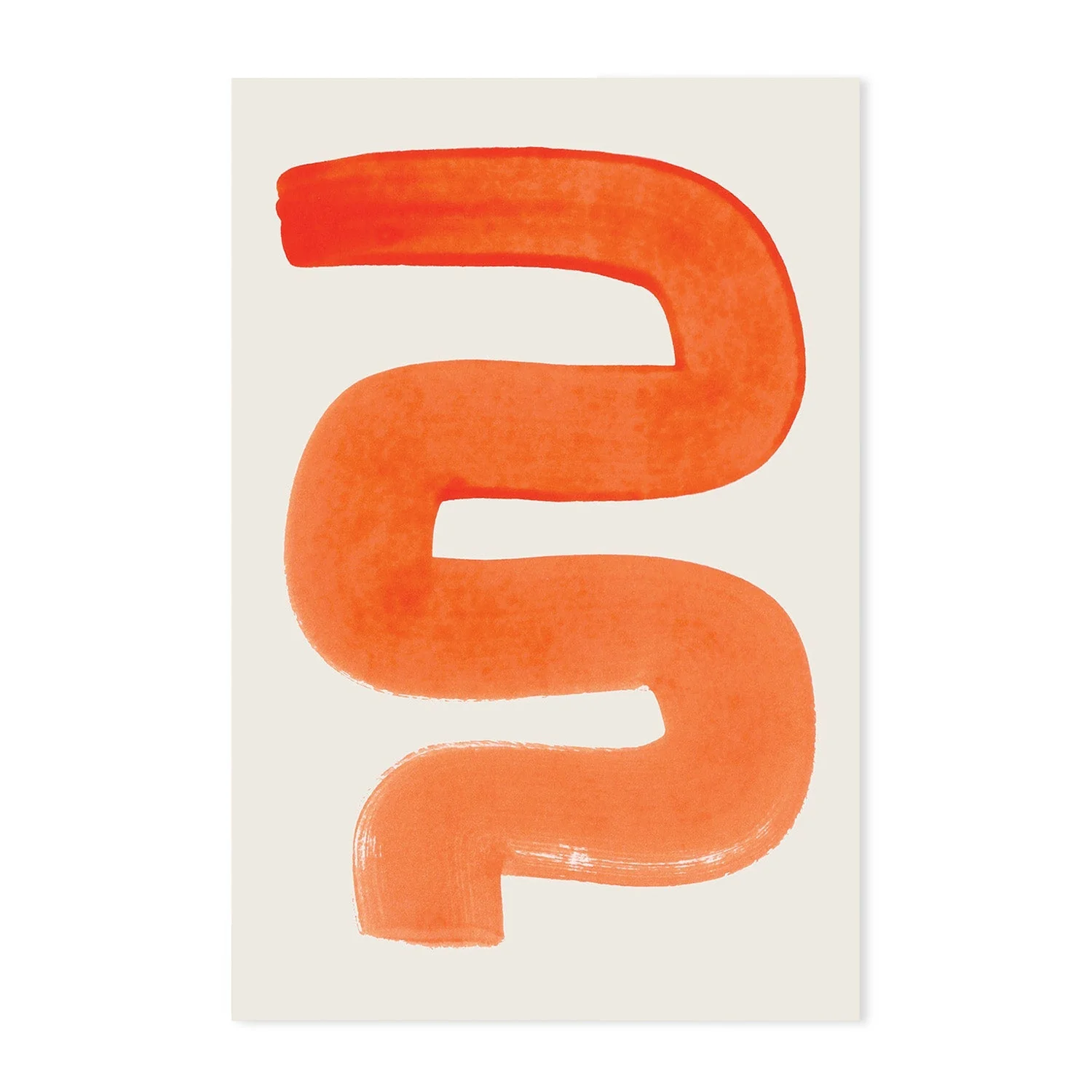 Bright Orange Strokes, Set Of 2 - Image 8