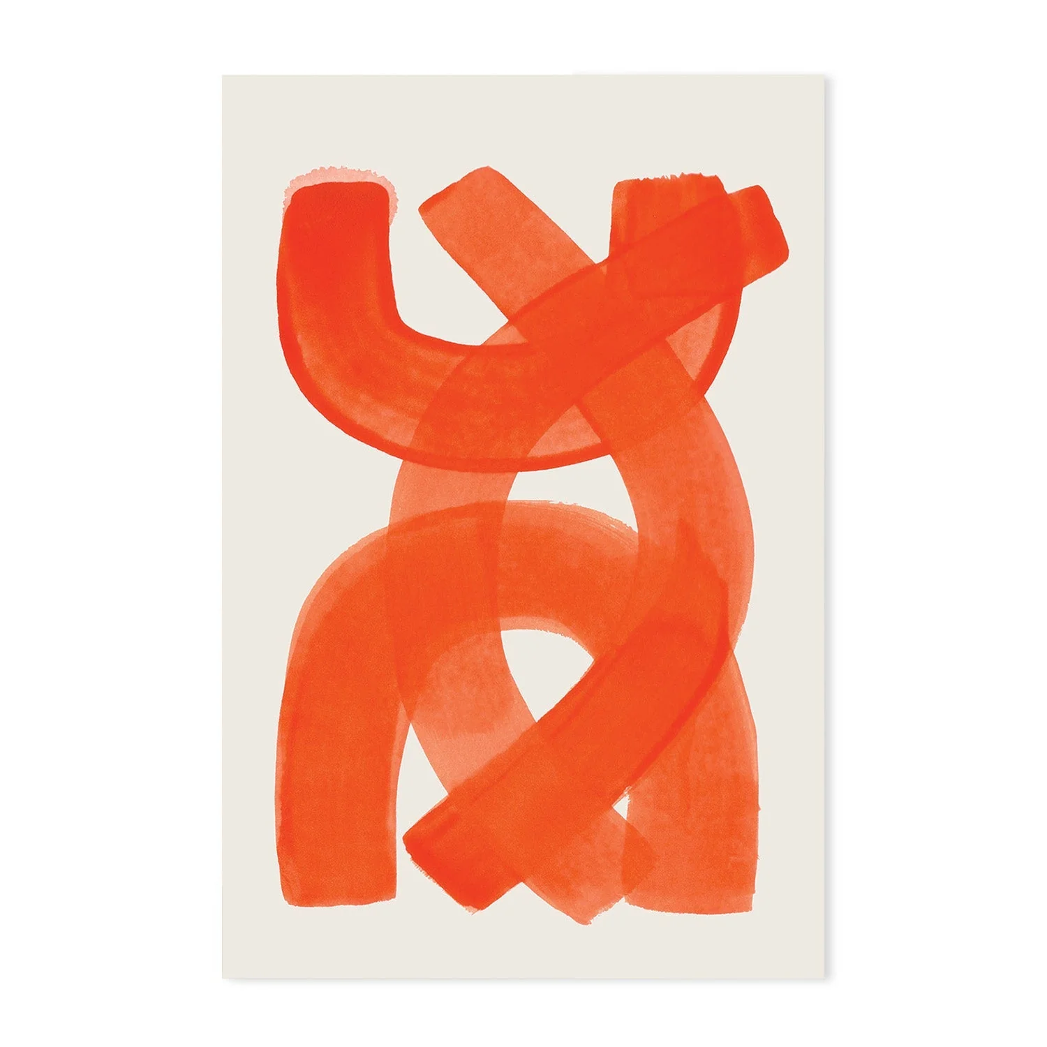 Bright Orange Strokes, Set Of 2 - Image 9