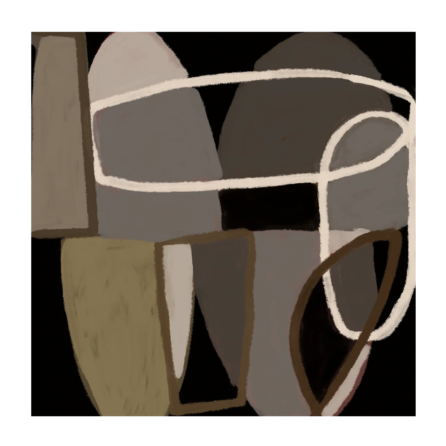 Brown Abstract, Style A & B, Set Of 2 - Image 9