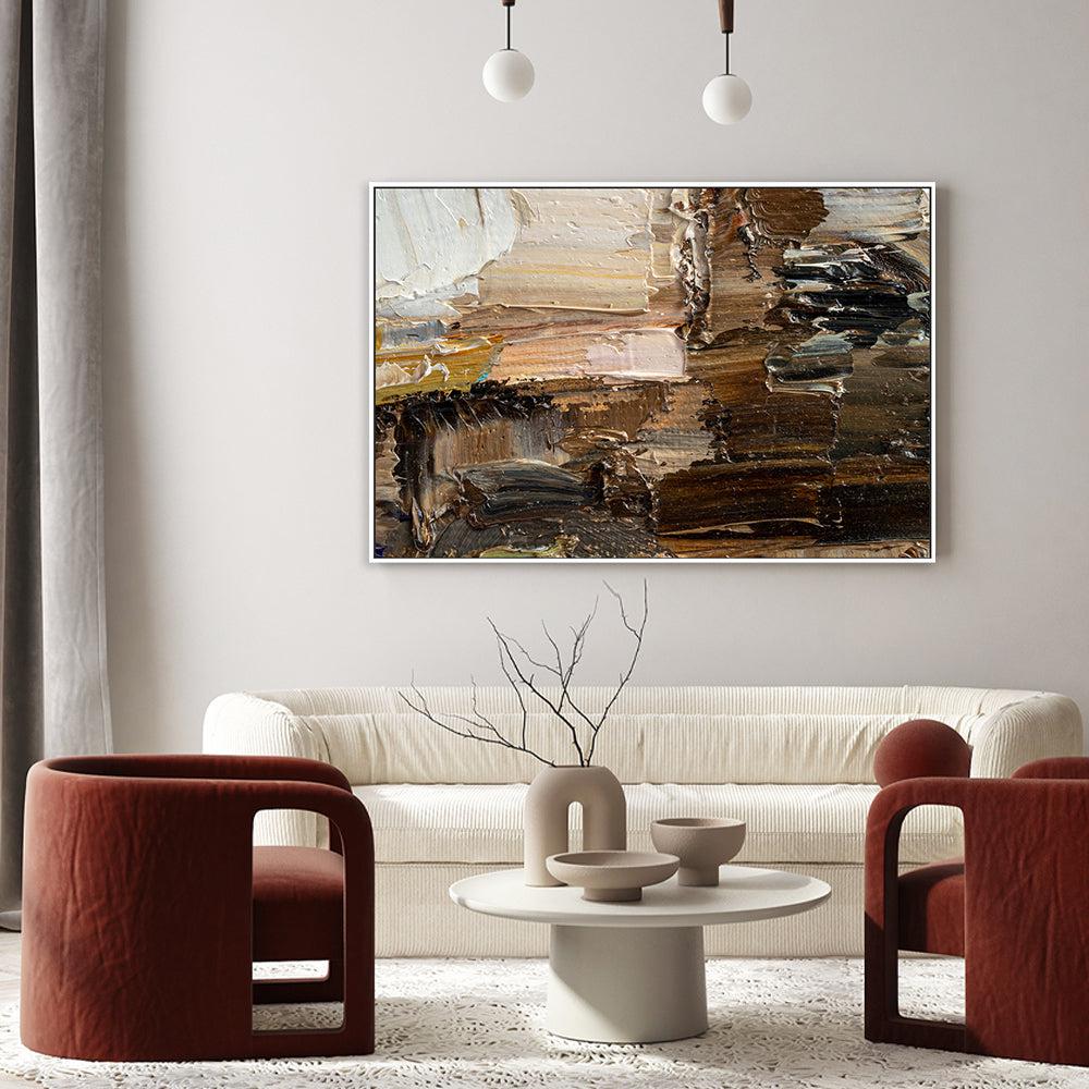 Brown Ambition , Hand-painted Canvas - Image 7