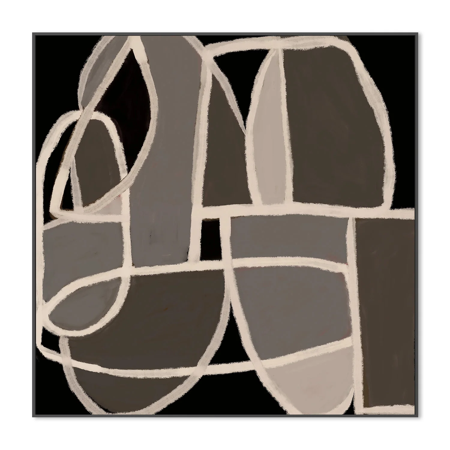 Brown Grey Abstract - Image 3