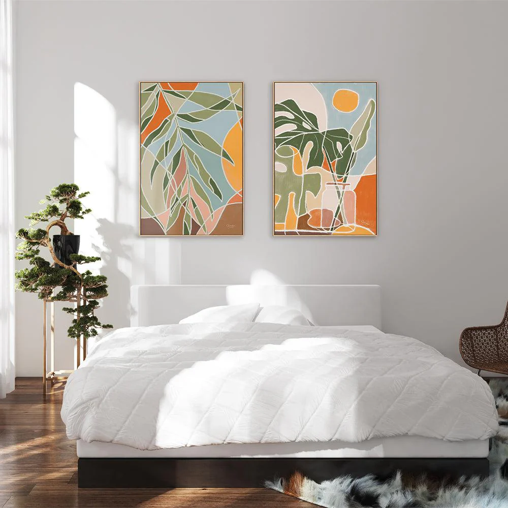 Bungalow Palm and Monstera, Set Of 2 - Image 6