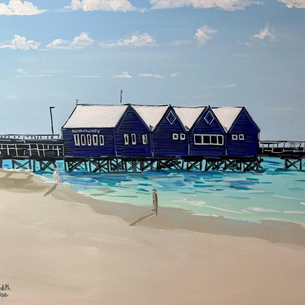 Busselton, Western Australia, Original Hand-Painted Canvas By Meredith Howse - Image 2