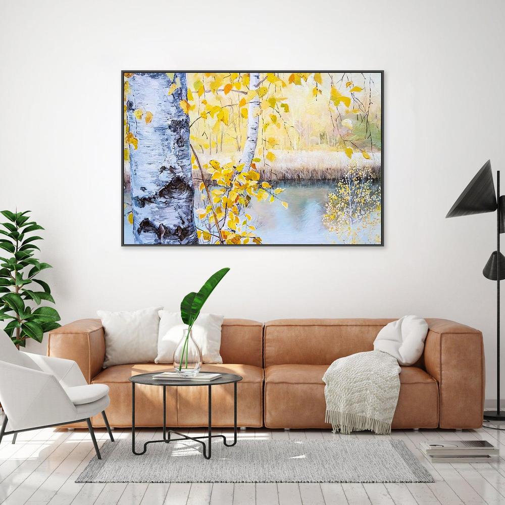 By The Birch Tree , Hand-painted Canvas - Image 8