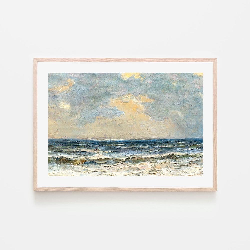 By The Shore , Hand-painted Canvas - Image 6