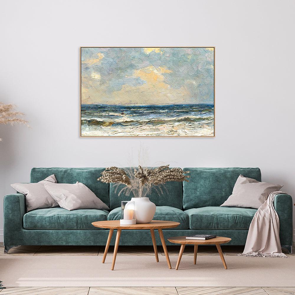 By The Shore , Hand-painted Canvas - Image 7