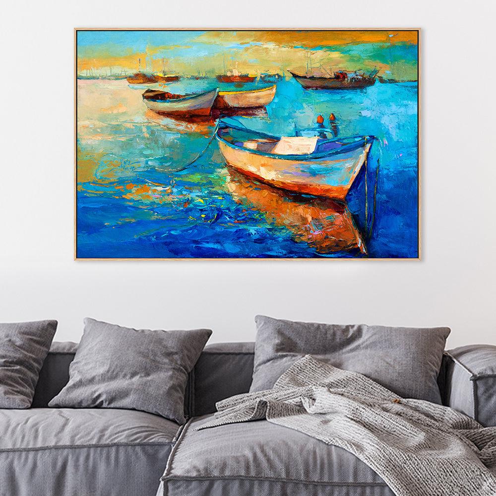 Calm Waters , Hand-painted Canvas - Image 2