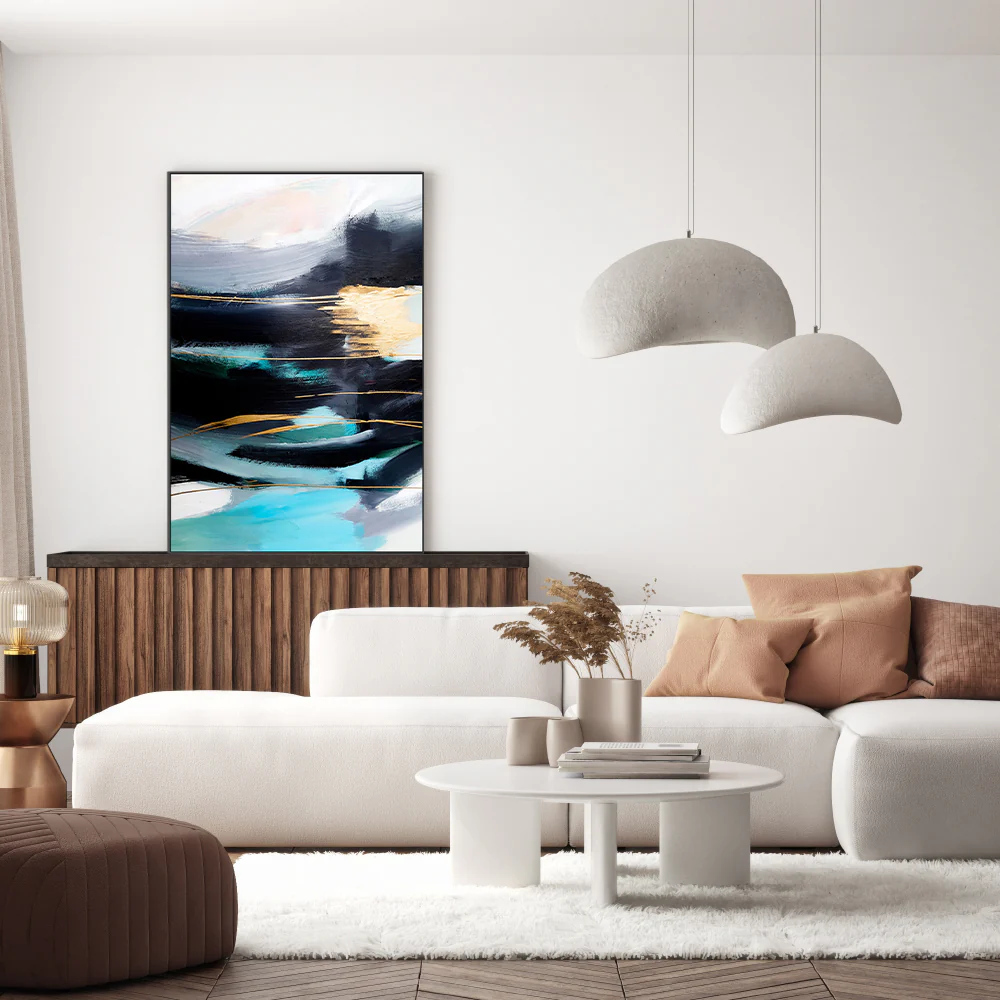 Celeste Gold , Hand-Painted Canvas - Image 7