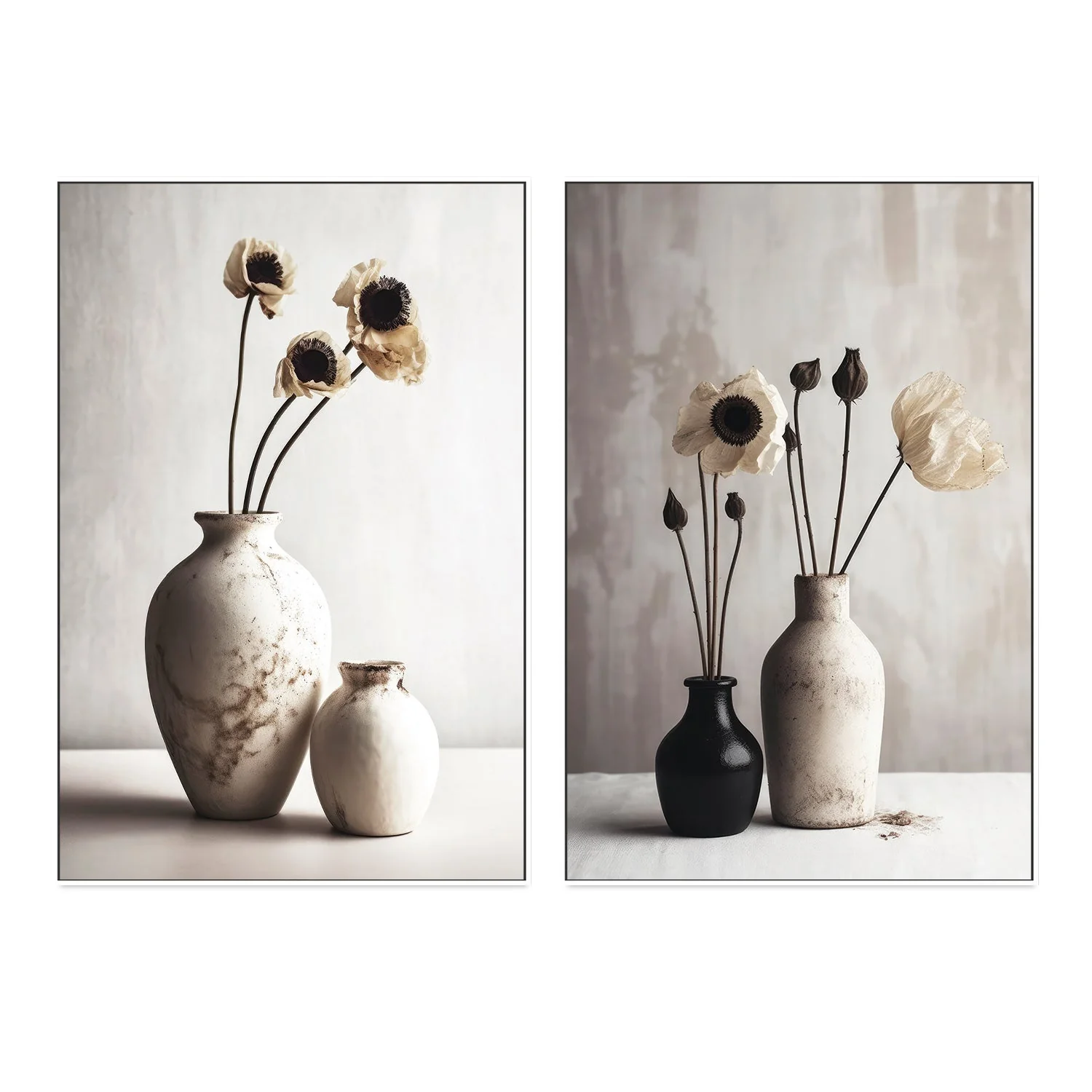 Ceramic Vases, Style A & B, Set Of 2 - Image 5