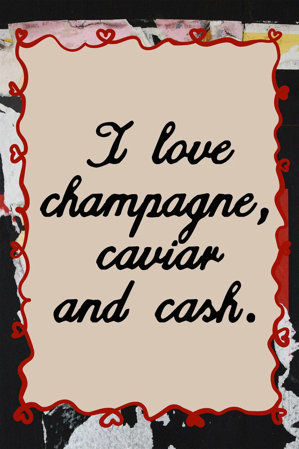 champagne caviar and cash