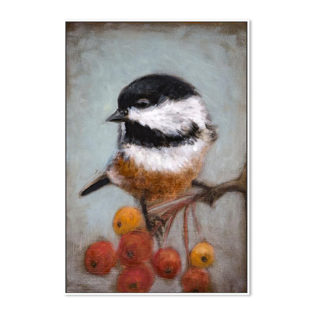 Chickadee And Winter Berries - Image 5