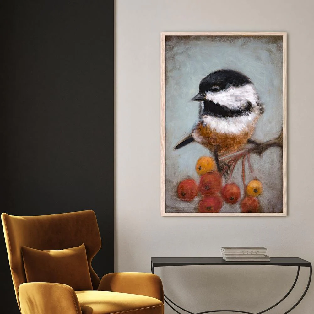 Chickadee And Winter Berries - Image 7