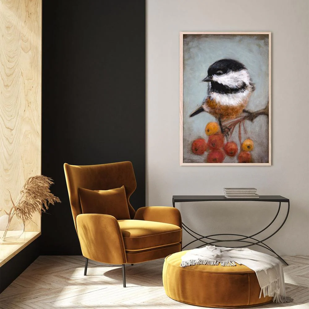 Chickadee And Winter Berries - Image 8