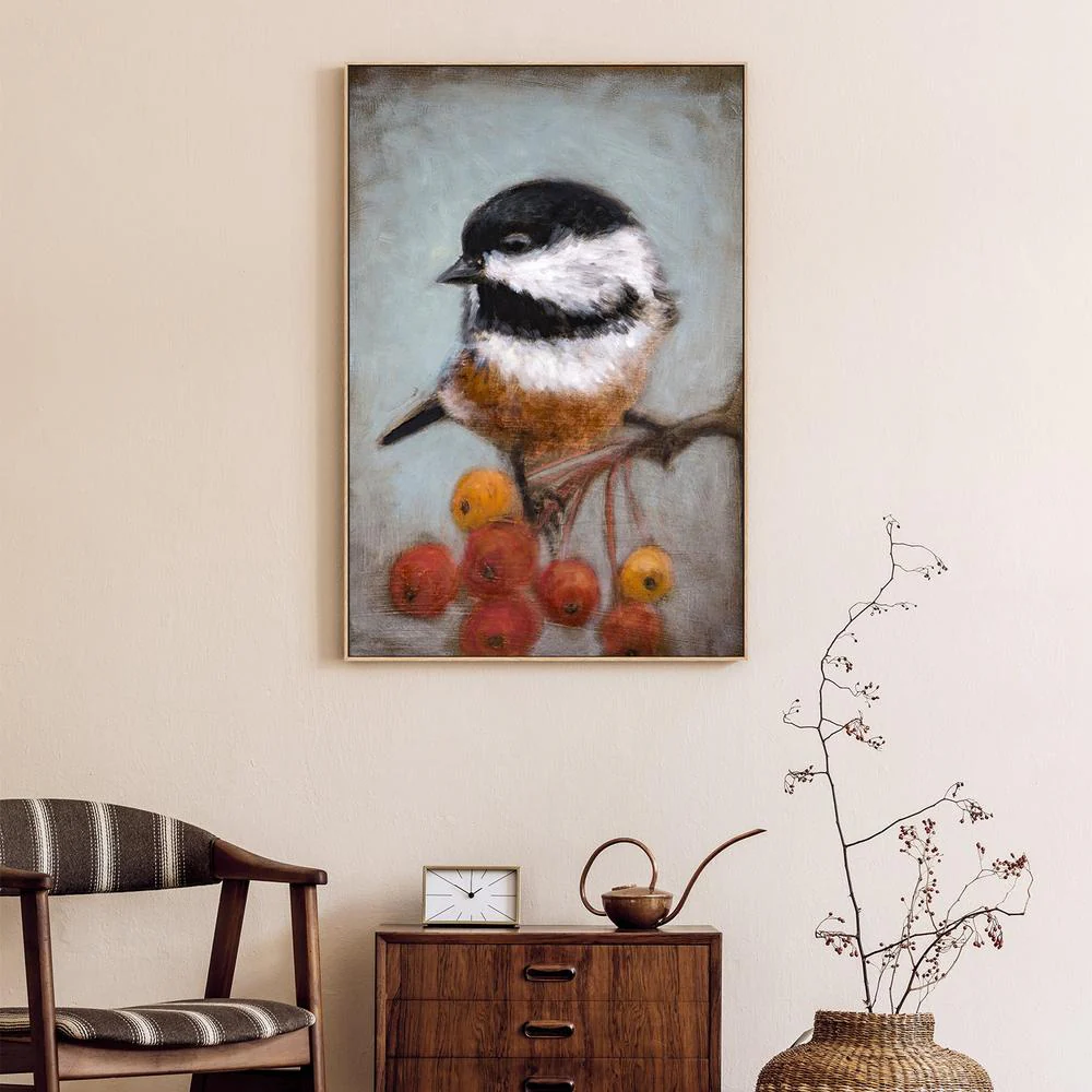 Chickadee And Winter Berries - Image 9