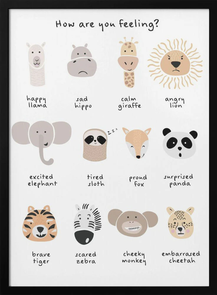 Children's calming meditation emotions print 1 - Image 3
