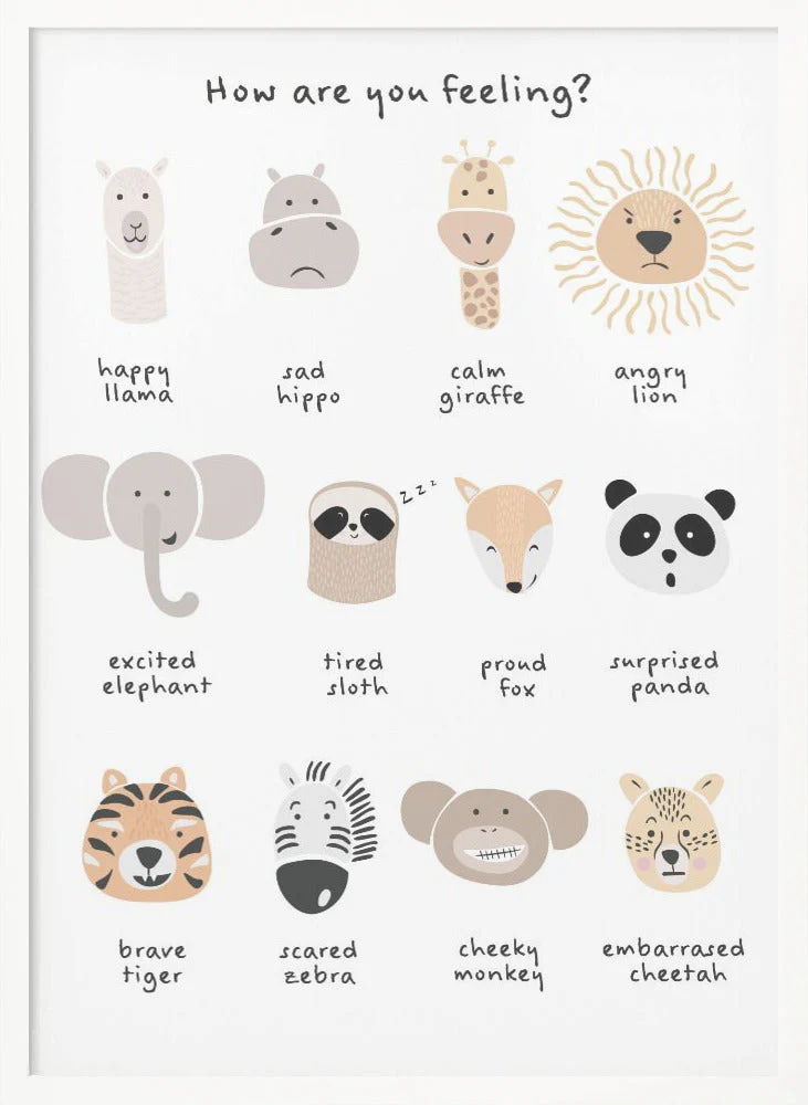Children's calming meditation emotions print 1 - Image 5