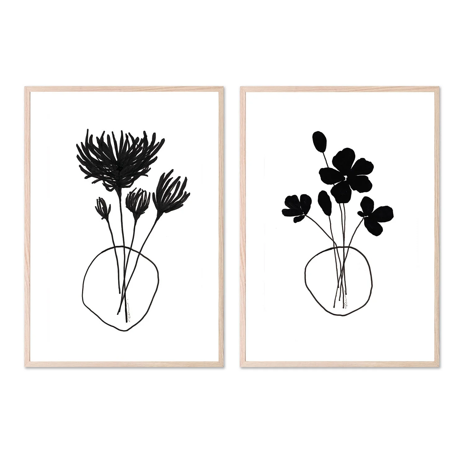 Chrysanthemums & Simplicity Florals, Set Of 2 - Image 6