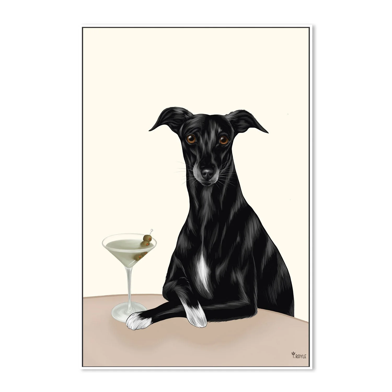 Classy Greyhound with Martini - Image 5