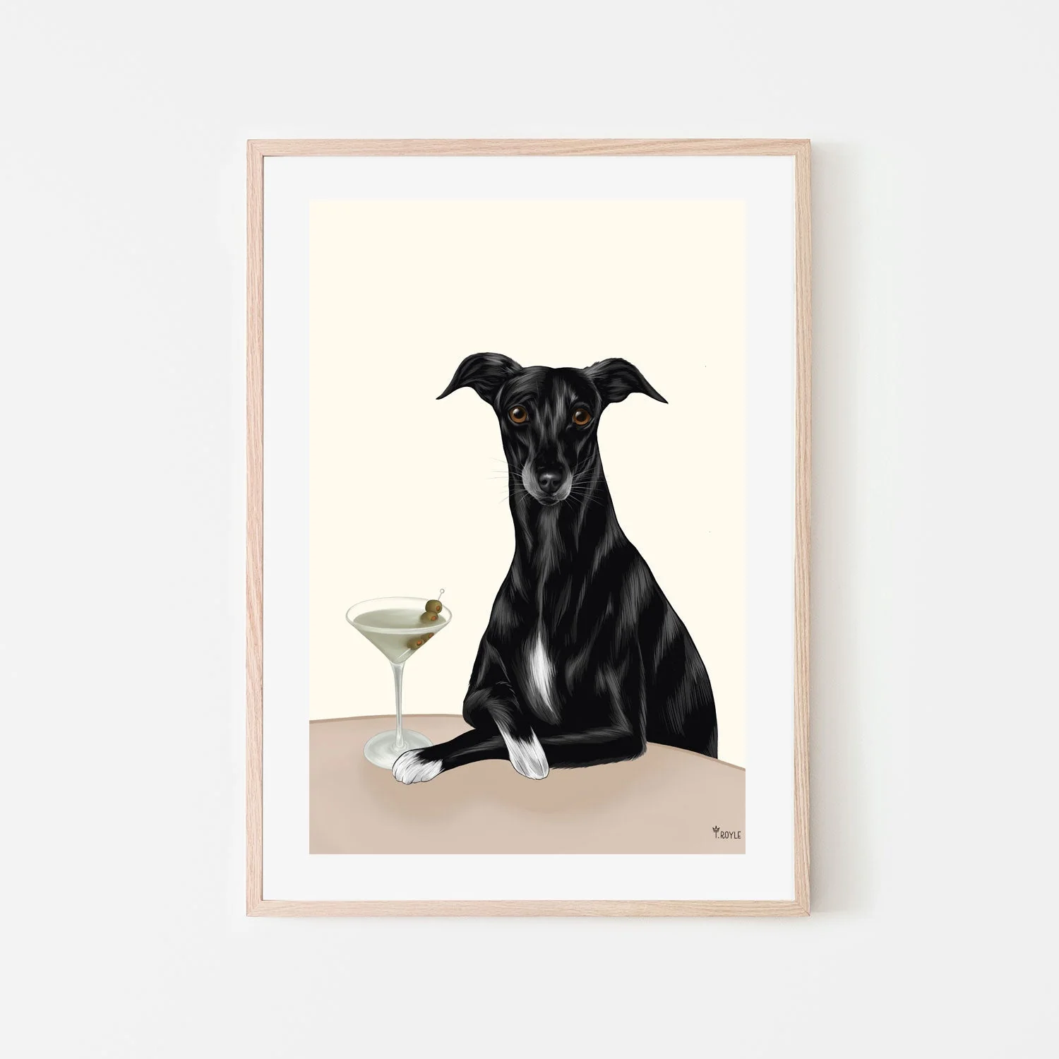 Classy Greyhound with Martini - Image 6
