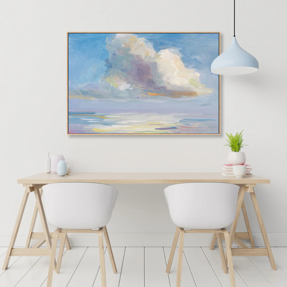 Cloudy Day , Hand-painted Canvas - Image 2