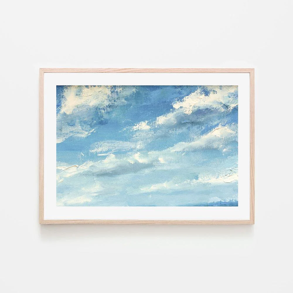 Cloudy Day, Style B, Hand-Painted Canvas - Image 6