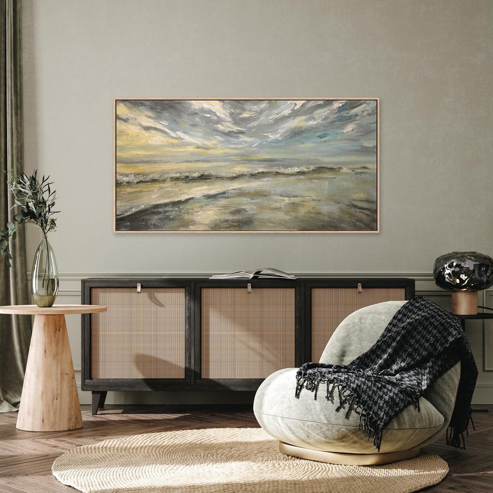 Cloudy Sky , Hand-painted Canvas - Image 2