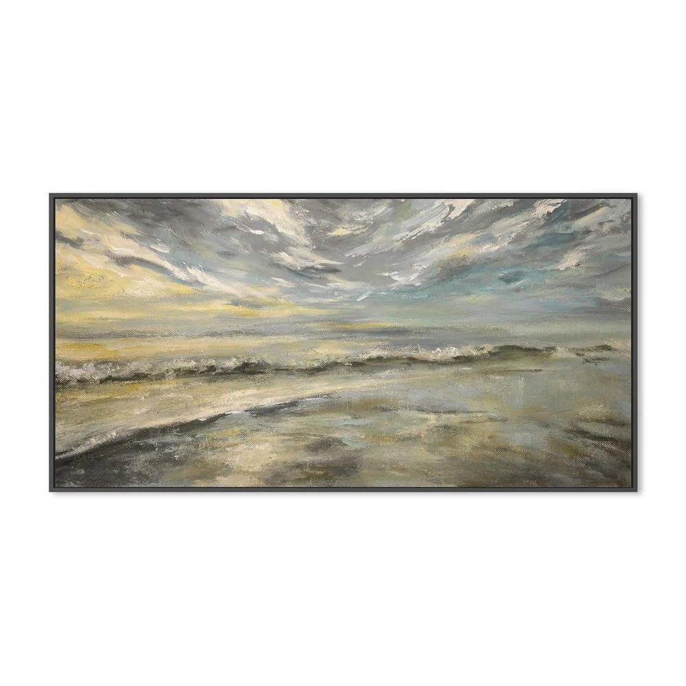 Cloudy Sky , Hand-painted Canvas - Image 3