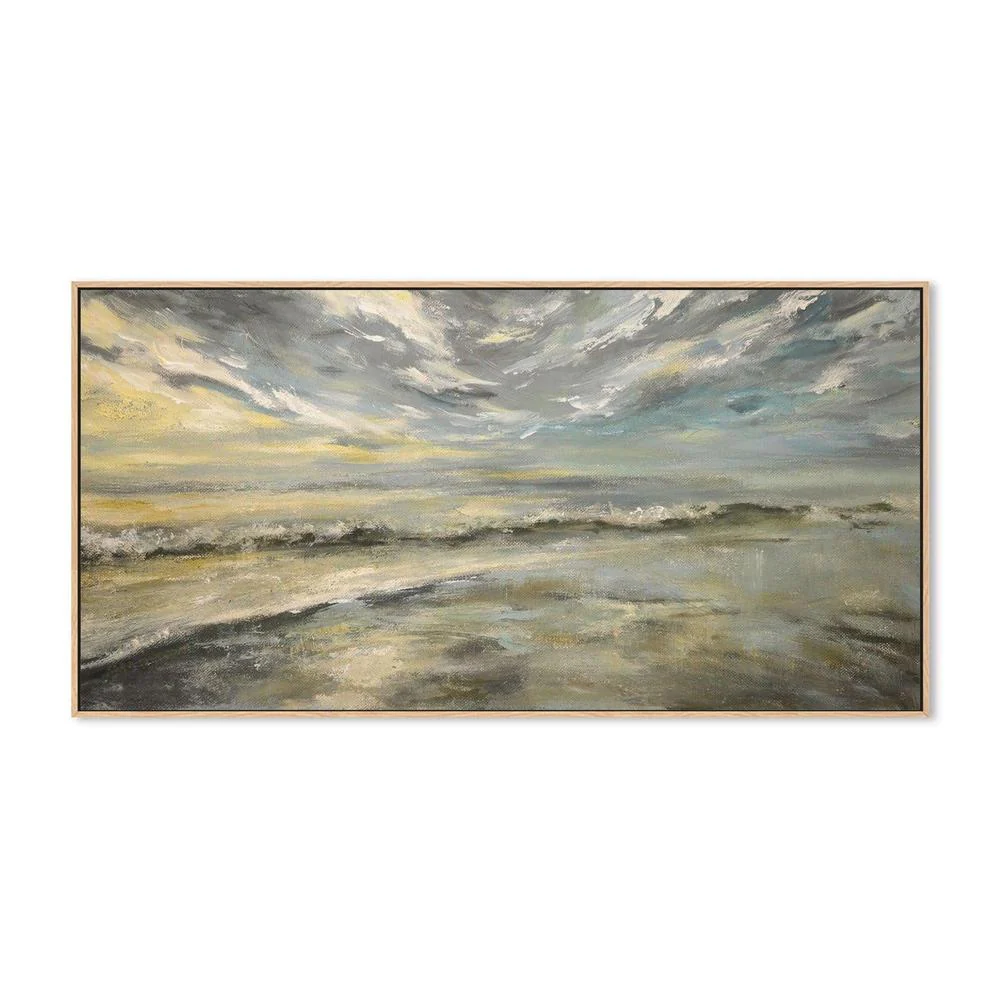 Cloudy Sky , Hand-painted Canvas - Image 4