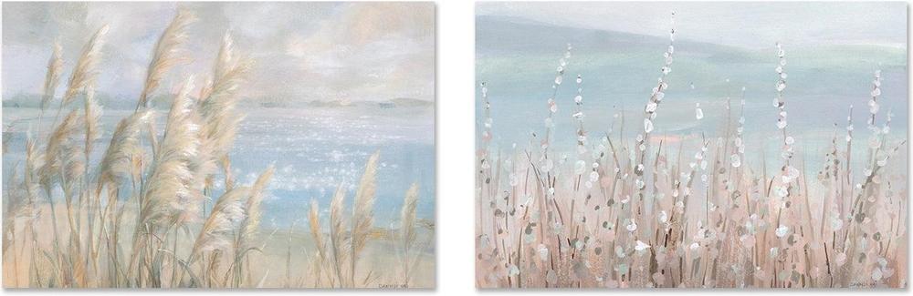 Coastal Morning Blooms, Set of 2