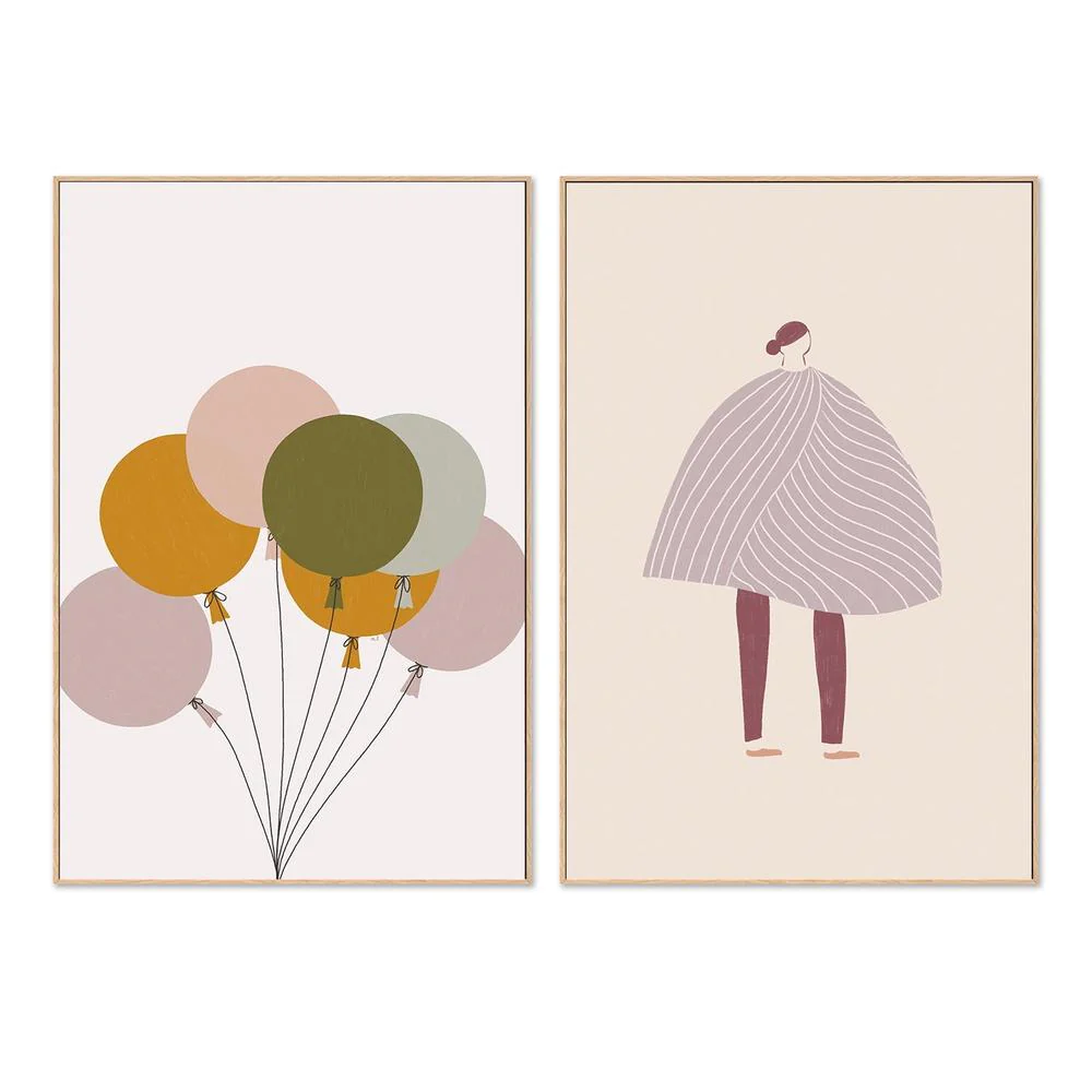 Colorful Balloons And The Cape, Set Of 2 - Image 4