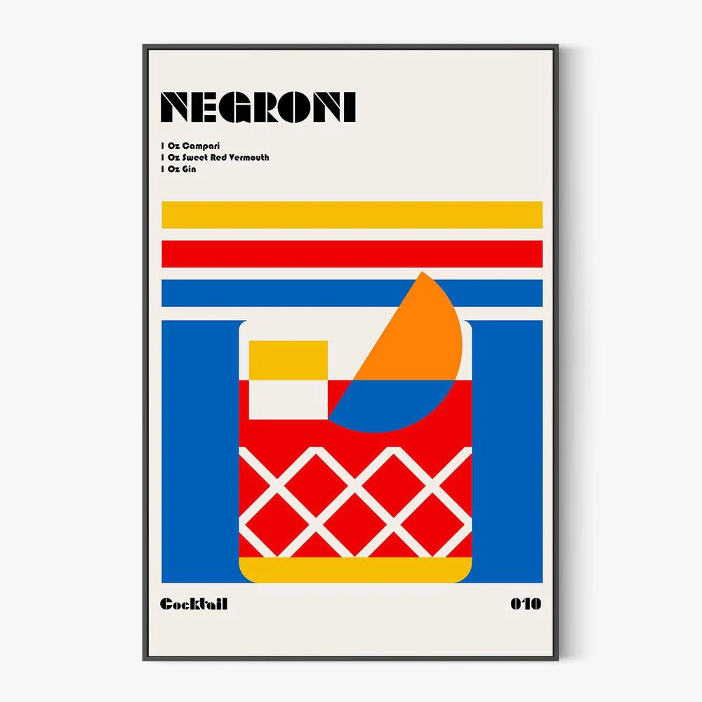 Colorful Negroni Cocktail - Image 3