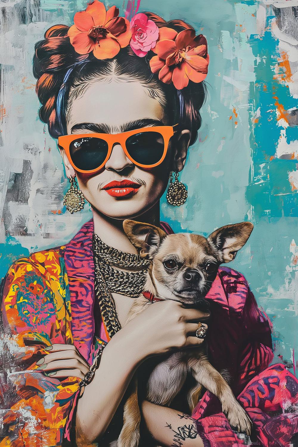 Colorful Portrait Chihuahua