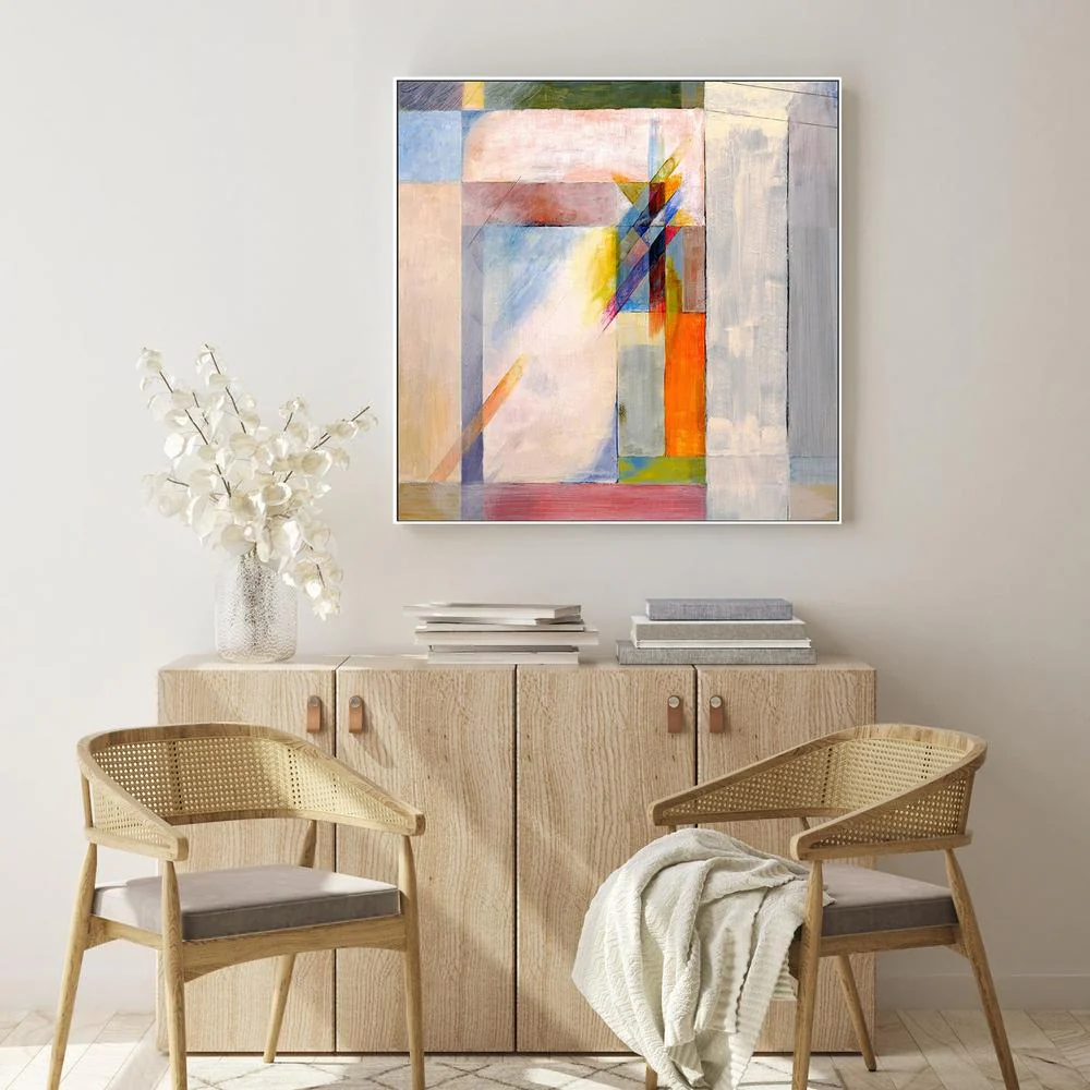 Coloured Angles, Style E, Hand-Painted Canvas - Image 2