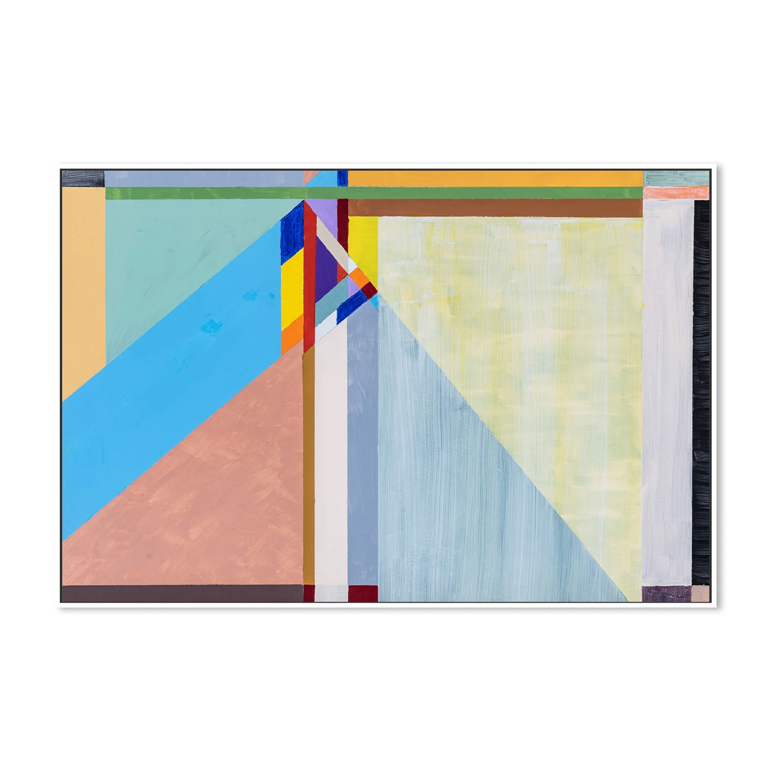 Coloured Angles, Style F, Hand-Painted Canvas - Image 5