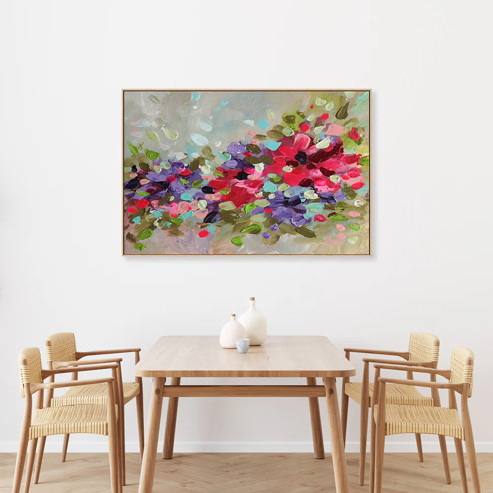 Colourful Array Of Petals , Hand-Painted Canvas - Image 7