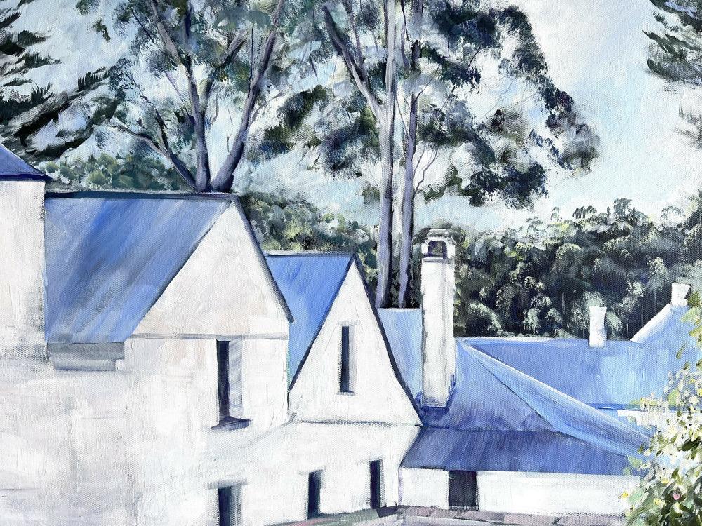 Commandants House. Original hand-painted artwork by Meredith Howse. - Image 7