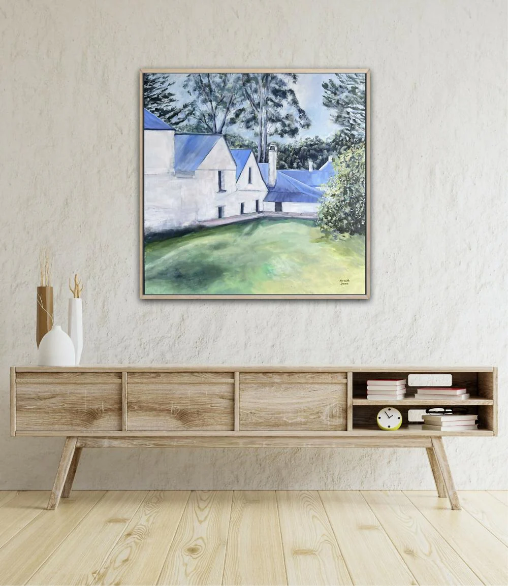 Commandants House. Original hand-painted artwork by Meredith Howse. - Image 8